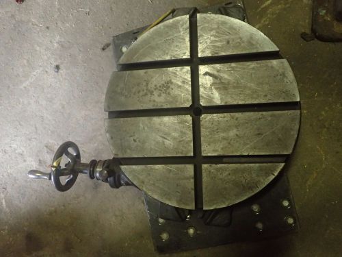 Brown &amp; Sharpe 18&#034; Horizontal Rotary Table Index to 2 Mins Mill Milling Fixture