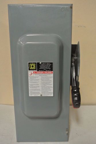 Square d 100 amp 600 volt non-fusible disconnect switch cat: hu363 for sale