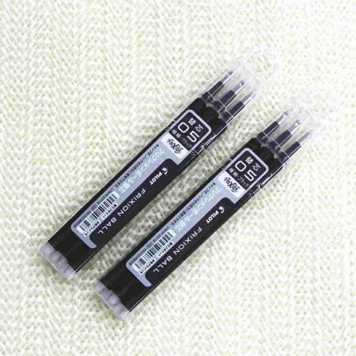 Pilot Frixion Gel Ink Pen Refill-0.5mm-black-pack of 3x2pack Value Set 1 Set