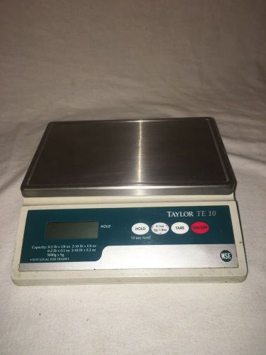 TAYLOR large LCD Digital Scale TE10 Works Excellent !