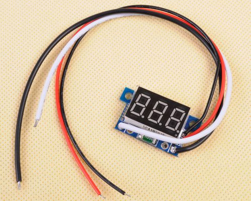 Red led panel meter digital voltmeter dc 0-200v for sale