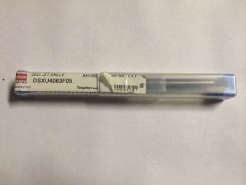 27/64 TUNGALOY COOLANT-THRU TIALN COATED 5XD SOLID CARBIDE DRILL DSXU4063F05