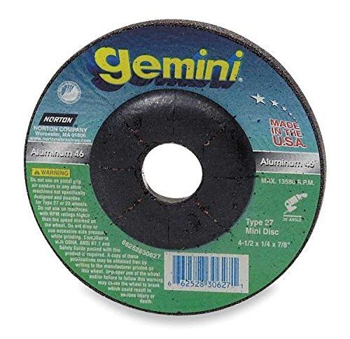 Norton Abrasives - St. Gobain Norton Gemini Aluminum Depressed Center Abrasive