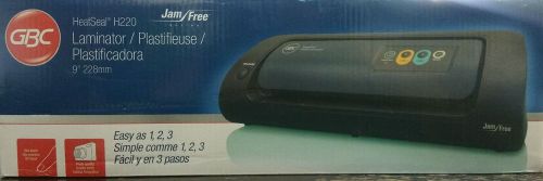 New!! GBS HeatSeal H220 Pouch Laminator  9 Inches Black 1703017
