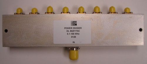 TRM Microwave DL802F/TNC 0.1-100MHz 8-Way Power Splitter/Combiner, SMA/TNC