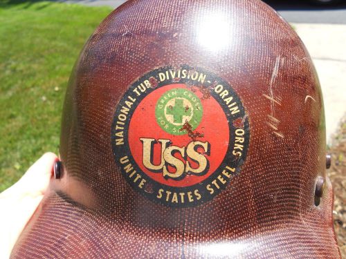 VINTAGE HARD HAT  USS US STEEL National Tube Division Lorain SKULLGARD