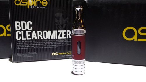 Aspire ET-S BDC RED Pyrex Glass Clearomizer Atomizer Bottom Dual Coil