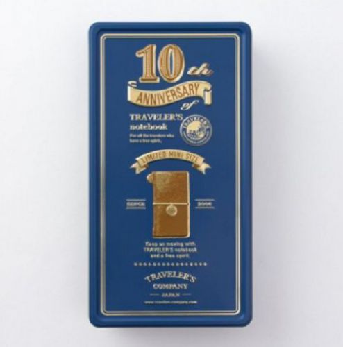 Traveler&#039;s notebook mini 2016 10th anniversary can set camel[ 15197006]