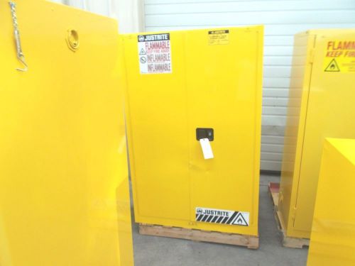 Justrite yellow flammable cabinet 894530, for sale