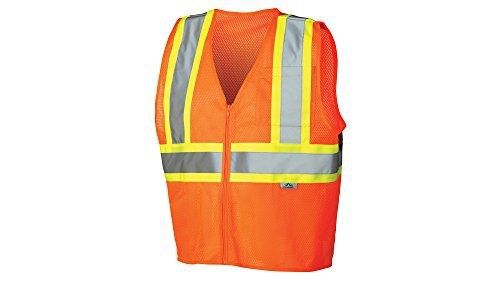 Pyramex rvz2220x5 lumen x class 2 safety vest with zipper, 5x-large, hi-vis for sale