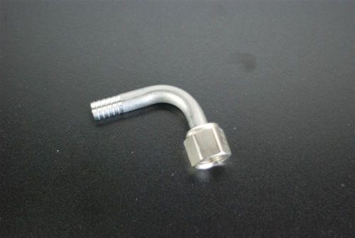 Food Grade Stainless Steel 3/8&#034; Barb Hose Elbow to 3/8&#034; Swivel Nut Fitting