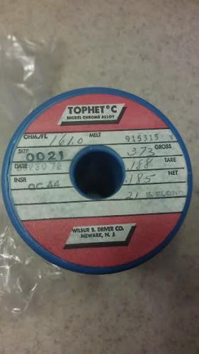 Vintage TOPHET Wire spool of thin Nickel Chrome Alloy Wire new