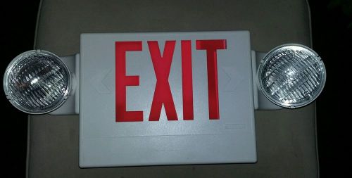 New (other) - Cooper Sure-Lites Emergency Exit Sign w swivel Lights 120/277V