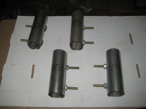 Four 1-1/2&#034; romac sc-19 x 6 inch length repair clamps for sale