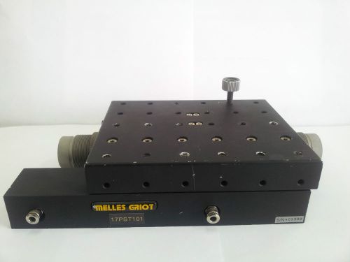 Melles griot 17pst101 pneumatic linear precision stage for sale