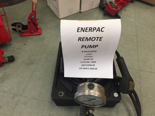 Enerpac Model PUJ1201B, Used Twice.