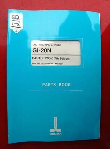 Okuma GI-20N CNC Internal Grinder  Parts Book: GE15-039-R7 (Inv.12183)