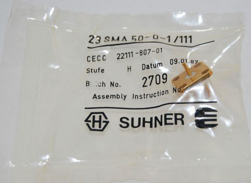 HUBER SUHNER CONNECTOR 23 SMA 50-0-1/111 23SMA-50-0-1/111