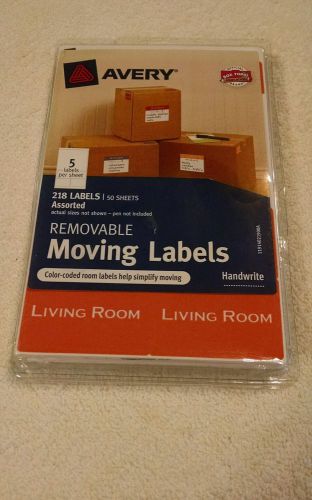 Avery removable moving lables 218 lables -
