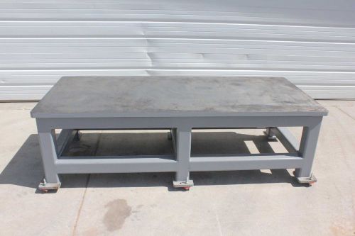 Brute 200 machine base 84&#034; x 36&#034; x 24&#034; steel welding table precision ground flat for sale