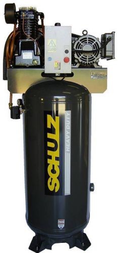 Schulz air compressor - 7.5hp  single phase- 80 gallon tank - 30cfm - 175 psi for sale