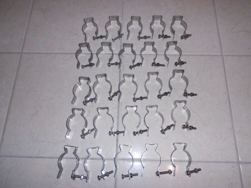 1 1/2&#034;  stainless steel conduit hanger lot of 25  1 1/2&#034; emt or 1 1/4&#034; ridgid for sale