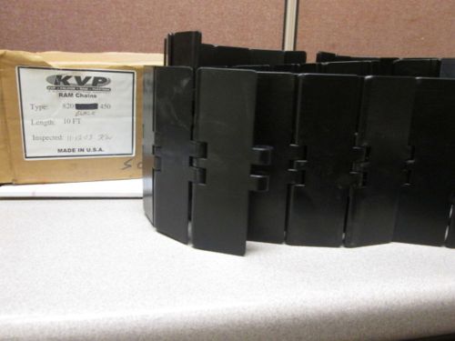 KVP Type 820 Black 450 10&#039;x 4.5&#034; Plastic Ram Chain Belt Brand New Never Used!