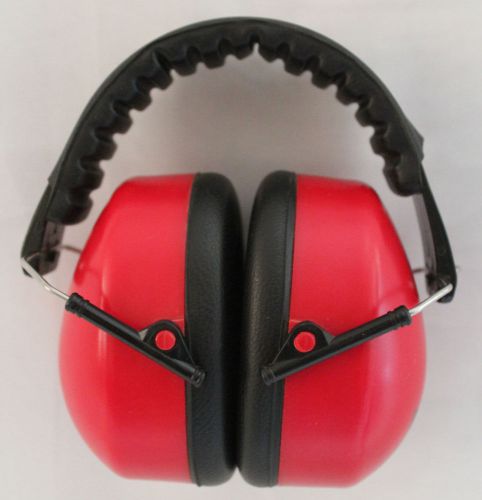 Western Safety Industrial Red Muffs Hearing Protection ANSI S3.19 Adjustable