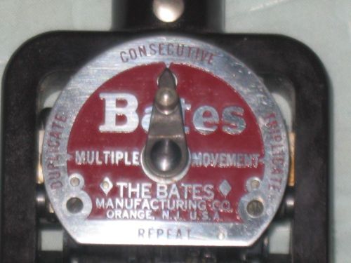 Bates special 6 wheel style s numbering machine serial #b455564 for sale