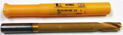 B212A100142K CS3 KENNAMETAL SE DRILL, .610 DIA. 1-5/8&#034; LOF, 7-3/4&#034; OAL, 5/8&#034; SH