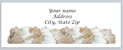 30 Personalized Return Address Labels Kittens Buy 3 get 1 free (c790)