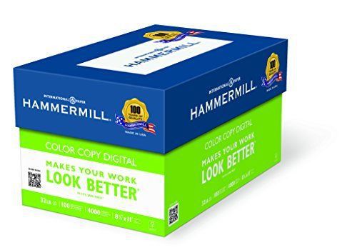 Hammermill Color Copy Digital, 8-1/2&#034; x 11&#034;, 32 lb 100 Bright, 4000 Sheets/8