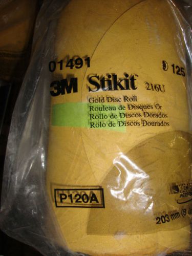 3m stikit gold disc roll 216u 8&#034; 01491 p120a for sale