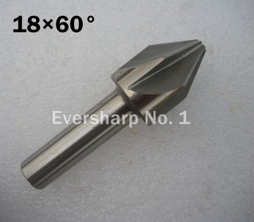 New 1pcs HSS 6Flute Cutter Dia 18mm 60 degree Countersink Drill Bit