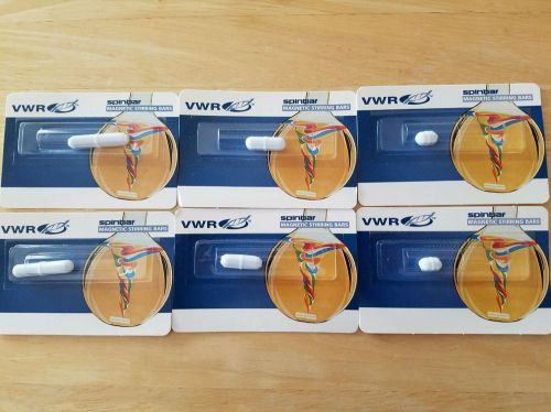 VWR Spinbar - Magnetic Stirring Bars - Mixed Lot of 6 (58948-116, -138 and -150)