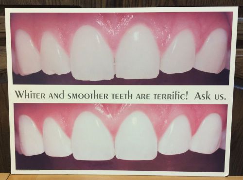High impact marketing; cosmetic dentistry; whiter &amp; smoother wall hanging!! for sale