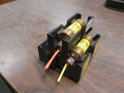 Buss fuse block jp60030-3cora 30a 600v 3p class j pyramid w/ 35a fuses used for sale