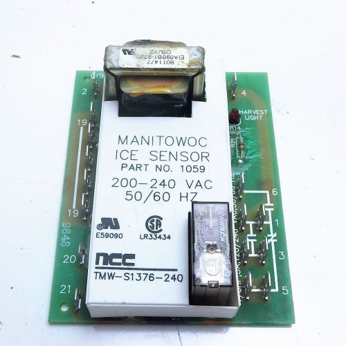 Manitowoc ice sensor 200/240vac circuit board assembly, #1059 for sale