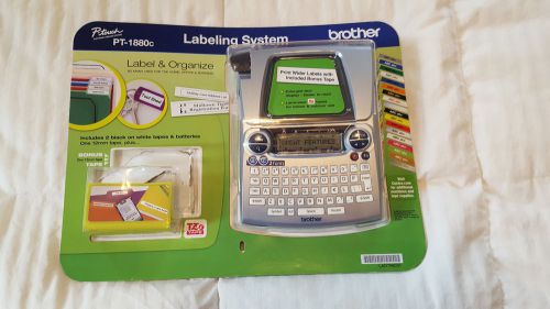 Brother PT1880C Qwerty Keyboard P-Touch Label Maker Labeling System 6AA- NO TAPE