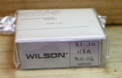 81.30 hra rockwell hardness test block ro .06 for sale