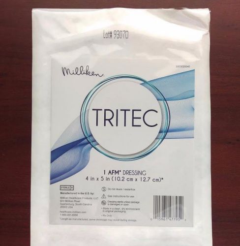 Milliken Tritec AFM Silver Wound Dressing 4&#034;x5&#034; #3000020040 NEW/SEALED 1 Each