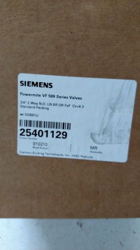 Nib siemens powermite vf99 series valve 254-01129 for sale