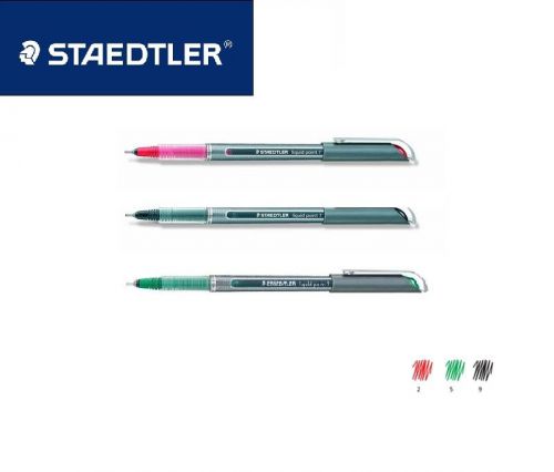 STAEDTLER LIQUID POINT 7MM  ROLLERBALL PEN MARKER 3 COLORS AVAILABLE 417