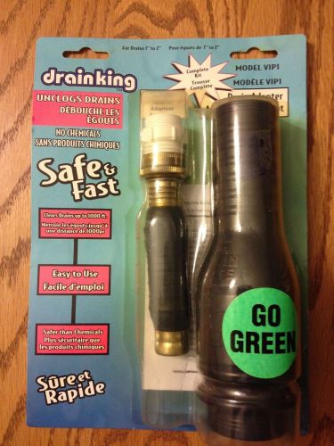 GT Water Products #VIP-1, 1&#034;-2&#034; Drain King Unclogger Kit, Works Great