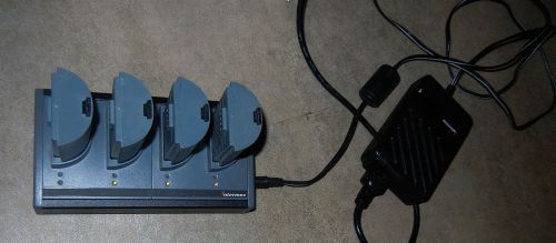 Intermec TZ2410 Battery charger with 4 Batteries (Untested)