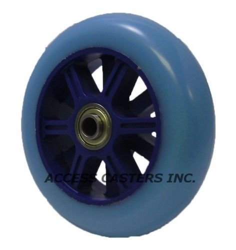 Ple-4h3 4&#034; x 1-1/4&#034; hi-elastic polyurethane on plastic wheels, 165 lb capacity for sale