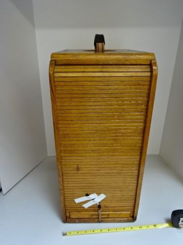 ANTIQUE EMPTY WOOD BOX MICROSCOPE ZEISS POLMI GERMANY POLARIZING AS IS #TE-1