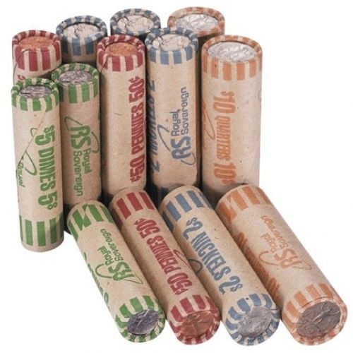Royal Sovereign Assorted Coin Preformed Wrappers, 216 Count (FSW-216N)