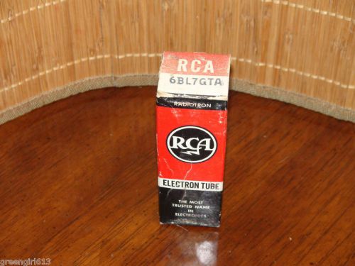 Very Strong &amp; Balanced Vintage RCA 6BL7 GTA Black Pts Vacuum Tube  #0967 674 09