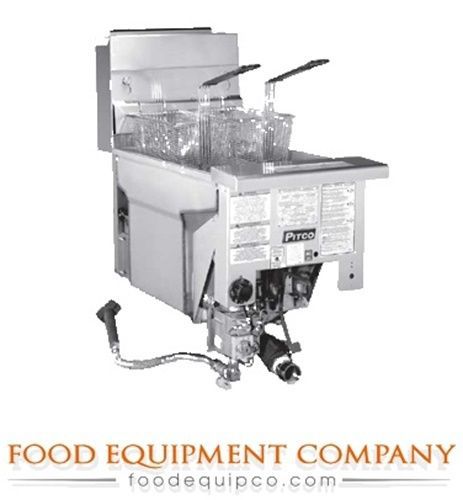 Pitco SG18DI Fryer drop-in gas 70-90 lb. fat cap.